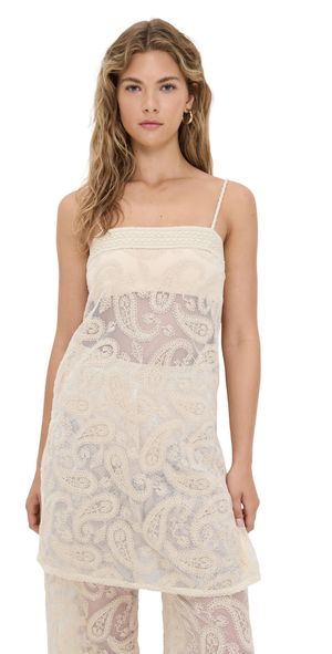 Dress To Lace Tunic Off White L