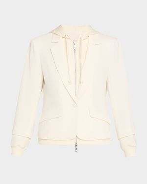 Khloe Le Petit Zip-Front Blazer