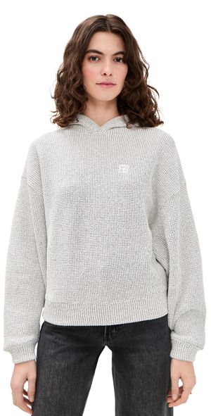 ANINE BING Framed Monogram Alec Hoodie Multi L