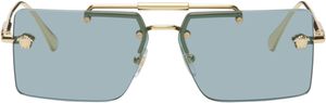 Versace Gold Medusa Glam Sunglasses