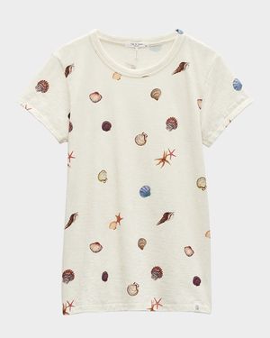 Short-Sleeve Allover Seashell Tee