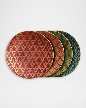 Fortuny Assorted Canape Plates, Set of 4