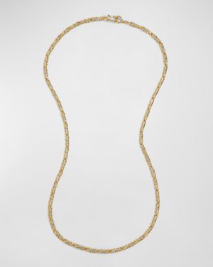 Brut Gold Twisted Link Long Necklace, 32"L