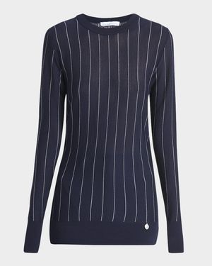 Pinstripe Wool Sweater