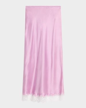 Miranda Bias-Cut Silk Skirt