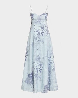 Rudie Floral Bustier Maxi Dress