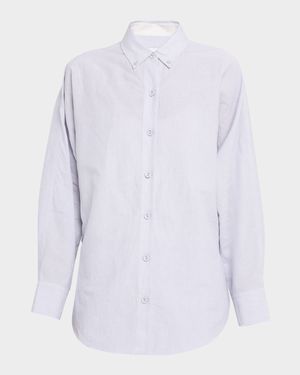 Caroline Long-Sleeve Linen Shirt