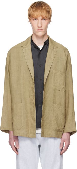 YLÈVE Khaki Linen Blazer