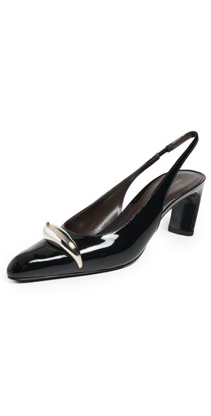 Tory Burch Pierced Slingbacks 65mm PERFECT BLACK / SILVER 8