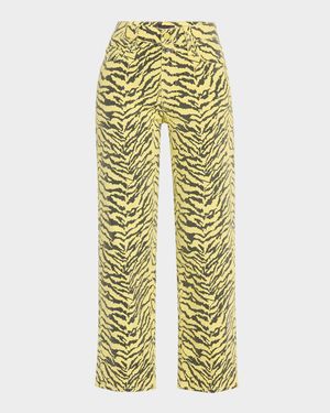 The Mid-Rise Zip Rambler Ankle Jeans