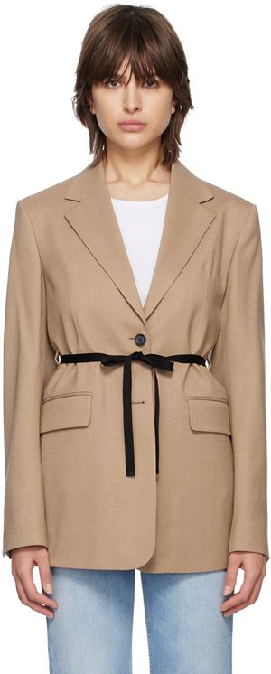 Filippa K Beige Alison Blazer