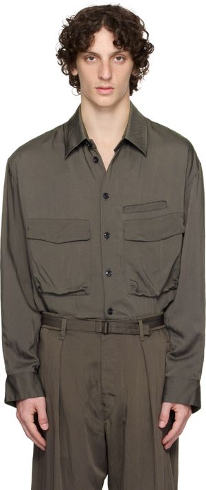 LEMAIRE Gray Utility Shirt