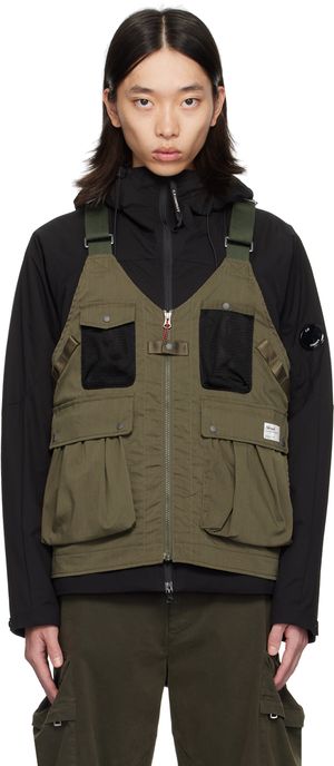 NANGA Khaki Hinoc Ripstop Field Vest