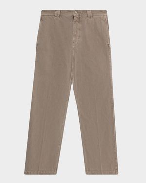 Men's Cotton Drill Flat-Front Utility Trousers