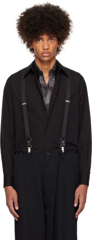 YOHJI YAMAMOTO Black Suit Broad G-CDH Standard Shirt
