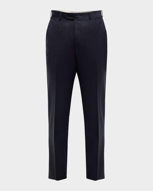 Men's Solid 150s Wool Twill Pants