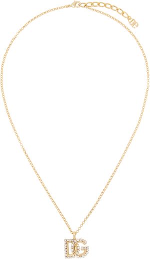 Dolce&Gabbana Gold 'DG' Logo Chain Necklace