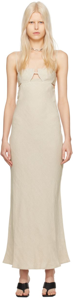St. Agni Robe longue Resort beige
