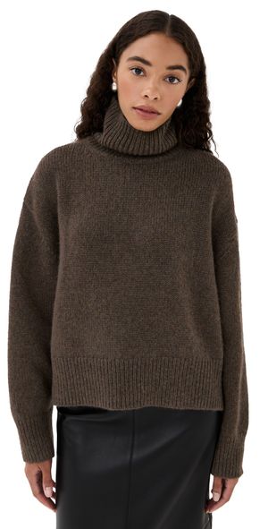 Nili Lotan Tabitha Cashmere Sweater Redwood Melange S