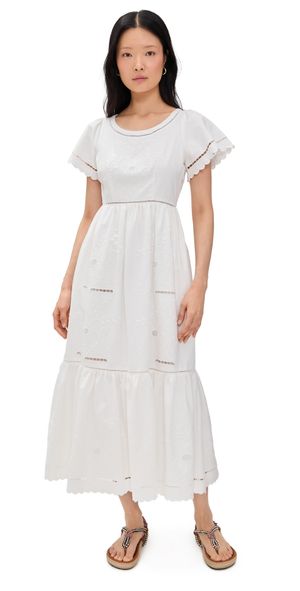 Hunter Bell Marley Dress White Embroidery 2