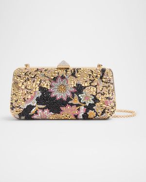 Carry Secrets Floral Crystal Minaudiere