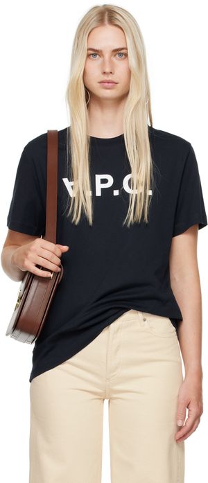 A.P.C. Navy Standard Grand 'V.P.C.' T-Shirt