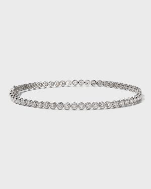 Diamond Line Bracelet in 18K White Gold, 2.17tcw