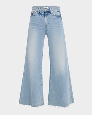 Izzy Mid-Rise Wide-Leg Crop Jeans