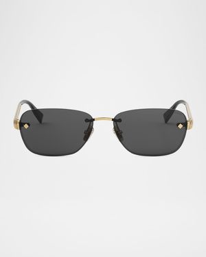 Tubogas Rimless Metal Rectangular Sunglasses