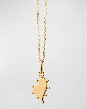18K Yellow Gold Petite Heart Pendant Necklace