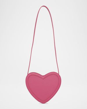 Girl's Heart-Shaped Crossbody Bag