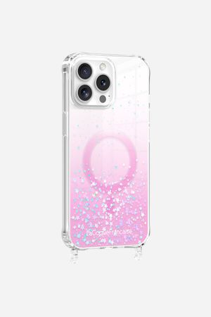 La Coque Francaise - Coque de téléphone magsafe paillettes avec anneaux pour iphone 14 pro max - Taille iPhone 14 Pro Max - Rose