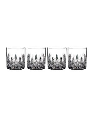 Lismore Straight-Sided Double Old-Fashioned Glasses, Set of 4