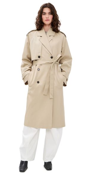 ANINE BING Beige Rickie Maxi Trench Beige S