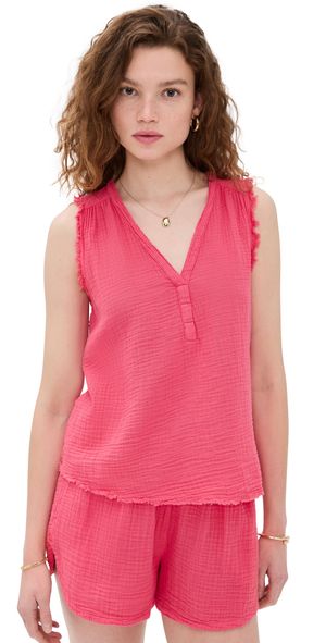 XIRENA Evva Top Hot Pink S