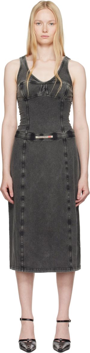 Diesel Gray D-Inny Midi Dress