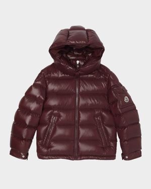 Boy's Maya Hooded Short Down Jacket, Size 8-10