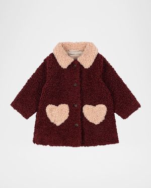 Calin Heart-Pocket Single-Breasted Coat, Size 18M-10