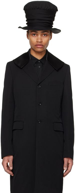 Comme des Garçons Homme Plus Black Sailor Collar Coat