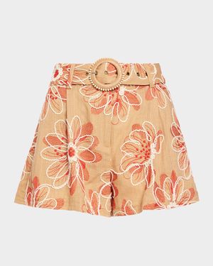 Teddy Embroidered Shorts