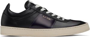 Paul Smith Black & Purple Leather Foley Sneakers