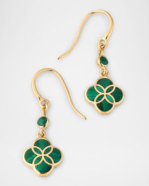 Petal Gemstone Drop Earrings
