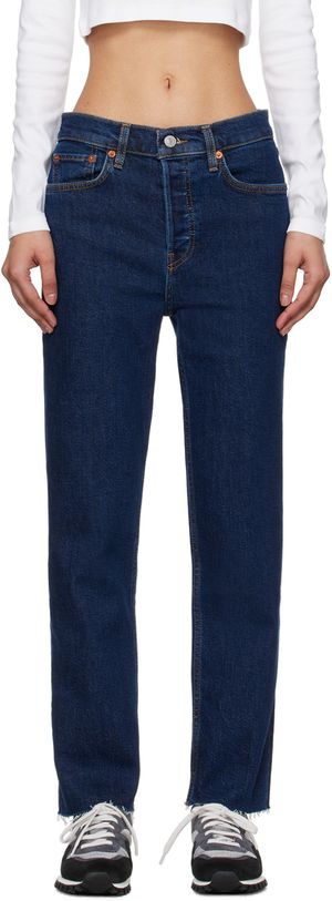 Re/Done Jean cigarette 70s bleu