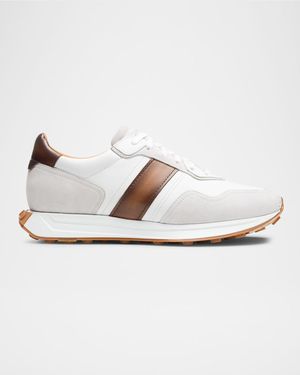 Men's Romero II Leather and Suede Low-Top Sneakers