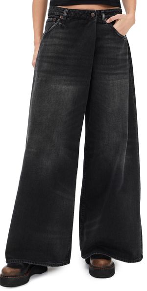 R13 Nico Wrap Jeans Essex Black 29