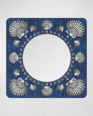 Square Frame With Flat Mirror - Giro Di Conchiglie
