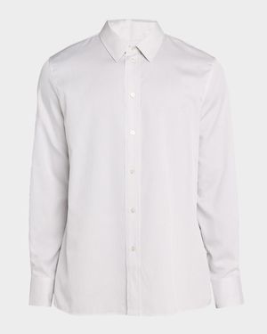 Men's Poplin Fine Stripe Sport Shirt