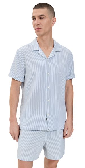RAILS Amalfi Shirt Blue White Seersucker S