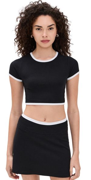 Year of Ours Ringer Tee Black/White M