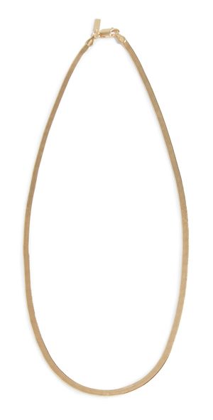 By Adina Eden Adina's Herringbone Necklace Gold One Size